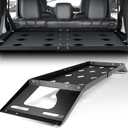 Rear Cargo Basket Compatible with 2007-2025 Jeep Wrangler JK JKU & JL JLU Unlimited 4 Door Hardtops, Interior Trunk Storage Rack Luggage Carrier Shelf (Heavy Duty 300 LBS, Black)