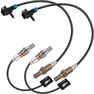 O2 Sensor Set of 4 234-4012 234-4018 Oxygen Sensor Upstream Downstream for Chevrolet Silverado 1500 Tahoe Suburban Express for GMC Sierra Savana Yukon 4.3L 4.8L 5.7L 1996-2002