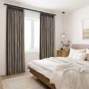 100 Inches Long Pleated Sheer Curtains,Dark Linen Blended Light Filtering Window Curtains 100 Length 2 Panels for Living Room Bedroom Pinch Pleat Drapes with Hooks 2 Panels 40" Wx100 L,Light Brown