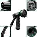 AUTOMAN-Garden-Hose-Nozzle, ABS Water Spray Nozzle with 7 Adjustable Watering Patterns, Slip Resistant for Watering Plants, Lawn& Garden, Washing Cars, Cleaning, Showering Pets & Outdoor Fun.
