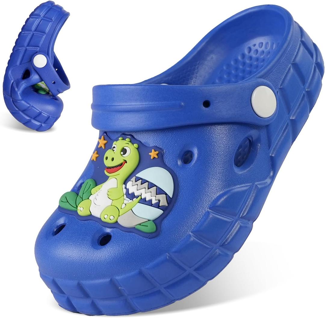 Kids Clogs for Boys Girls Lightweight Slip-On Sandals Water Shoes Beach Pool Slippers for Toddler/Little Kid (Royal Blue)