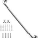 32 Inch Shower Grab Bar Chrome, 1.25" Dia 304 Stainless Steel Bathroom Grab Bars, Anti Slip Knurled Safety Bars, Wall Mount Shower Grip Handle Handrail for Handicap Seniors Elderly Injury Assist Bath