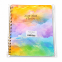 2026 Planner Weekly and Monthly, 8.5" x 11" Large Daily Planner with Tabs, Spiral Hardcover Calendar Agenda Notebook for College & Office, Sky