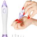 Cordless Electric Nail Drill, Professional Nail File Dremel Tool, Efile Drill Machine, Acrylic Tool Kit, Portable Grinder, Gel Polish Shaper, Compact Uas Filing Device Salon-Style Results Anywhere