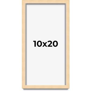 10x20 Shadow Box Frame Brown | 0.875 Inches Deep Real Wood Contemporary Shadowbox Display Frame | UV Resistant Acrylic Front, Acid Free Backing, and Hanging Hardware | Lindley Picture Frame Style