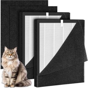 2 Pack KJ190L Replacement Filter for MOOKA KJ190L Pet Air Purifier