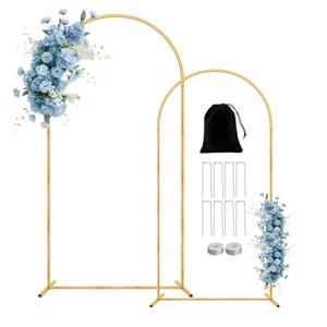 Metal Arch Backdrop Stand, 7.2FT+6FT Wedding Arch Stand, Set of 2 Backdrop Arch Stand, Metal Arch Stand for Valentines Day,Wedding Ceremony Birthday Party Baby Shower Graduation Ceremony Decoration