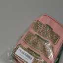 Wandering Nature Makeup Bag, Travel Make Up Organizer Cosmetic Brush Bags Case for Women in Vegan Leather, Pink, Patent Pending (Medium)