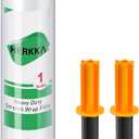 Stretch Film, HERKKA Stretch Wrap with Handles Industrial Strength, Moving Wrapping Plastic Roll, Shrink Wrap for Pallet Wrap, 15" x 1000 Feet, 1 Pack, 60 Gauge