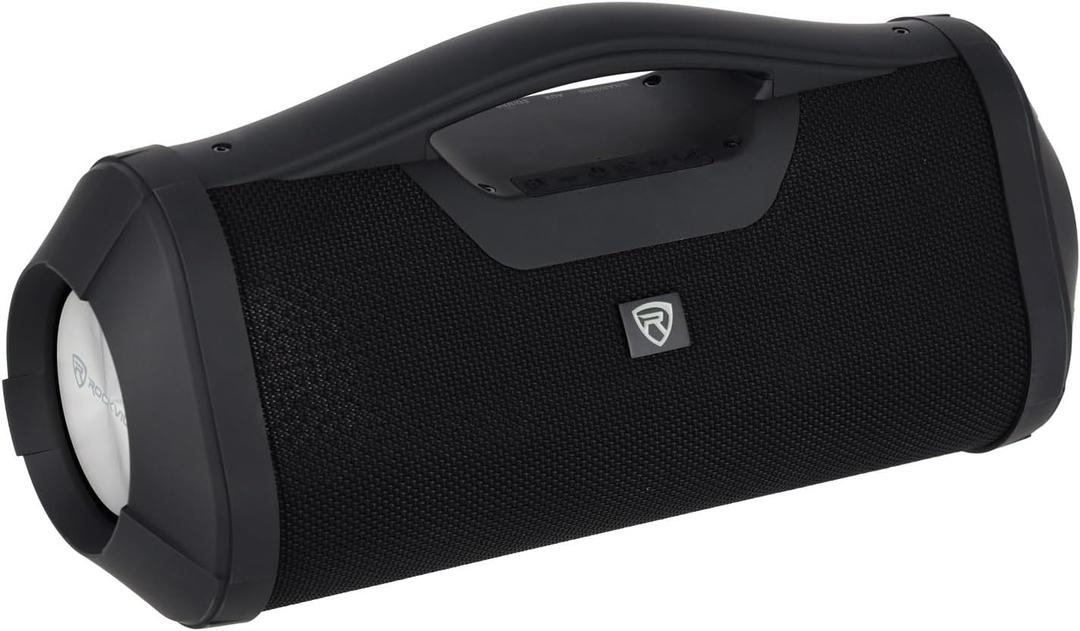 Rockville RPB-XL Black 30W RMS Bluetooth Speaker Boombox, Deep Bass, USB/SD/Aux Playback, TWS Linking, Long Battery Life, for Parties and Outdoor Adventures