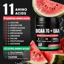2 x Sugar Free BCAA + EAA Powder for Muscle Recovery & Growth, Gluten-Free