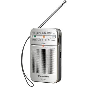 Panasonic Pocket FM/AM Portable Radio with Digital Tuner, Large Dial, Easy to See Fluorescent Pointer, Clear Sound, AM FM Radio Portable for Off-the Grid Trips, Blackouts, Battery Powered- RF-P50D