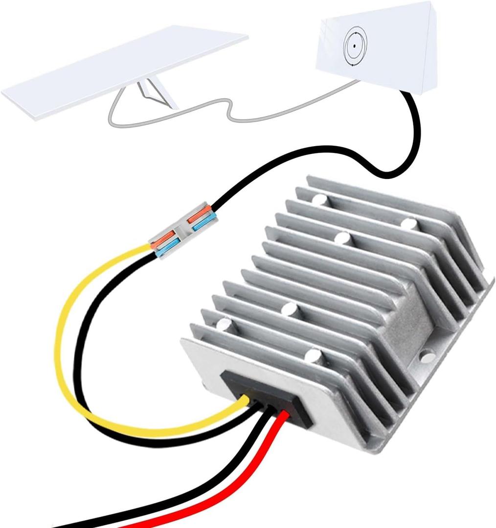 Starlink Gen 3 12V Conversion Kit, Power Converter for 12V-24V Power, Constant Voltage/Current, Step Up Power Adapter, Router Boost Converter for RV/Outdoor