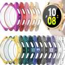 RICHONE [16Pack] Compatible with Samsung Galaxy Watch 4/5/FE 40mm Screen Protector, Flexible TPU Bumper Case Full Protection Face Covers Accessories for Samsung Watch FE 5/4 40 MM 16 Pcs Multicolor