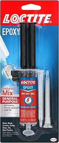 Loctite Epoxy Instant Mix 5 Minute, 0.47 fl. oz. Syringe 5 Pack