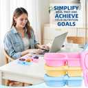 3 Pack Silicone Reusable Snack Containers with Lids, Double Compartment Snackle Box Containers, Salad Dressing Sauce Seasoning Container, Small Mini Food Snack Boxs for Travel, Office, Picnic