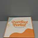 Purrfect Portal Meow Manor Cat Door Interior Door - No-Flap, Fits Cats Up to 20 lbs, Easy DIY Setup, No Training Needed (White With Silver Accents)