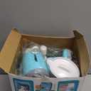 CUTE STONE Kids Kitchen Playset, Toy Kitchen Appliance Sets with Working Coffee Maker, Blender & Toaster, Realistic Sounds & Light, Includes Kids Kitchen Accessories & Play Food for Boys & Girls