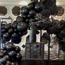 PartyWoo Black Balloons 140 pcs Different Sizes of 18 12 10 5 Inch Black Balloons Arch Kit Garland for Baby Shower Birthday Graduation Casino Gaming Anniversary Retirement Party Decorations, Black