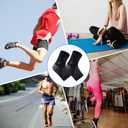 2 x Ankle Brace for Women & Men, Ankle Compression Sleeves for Plantar Fasciitis Relief, Ankle Support for Arthritis, Inflammation Relief, and Circulation(L) (Large) (Black, L)