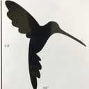 Retractable Screen Door Decals - 5 per Package - Keep Children Safe - Alert Birds, Dogs, Kids - Warn, Protect, Window Safety - Hummingbirds (Black)