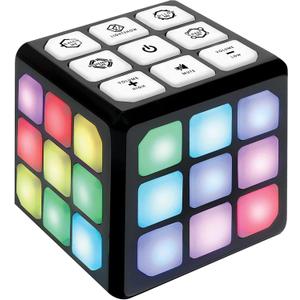 FLASHDASH Flashing Cube Electronic Memory and Brain Game - 4-in-1 Handheld Stem Toys for Kids - Cool Gadgets, Games for Boys and Girls - Fun Family Game for Kids Ages 6-12 - Educational Gift Toy