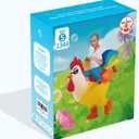 Chicken Costume Kids, Inflatable Costumes for Kids/Boy/Girls, Blow up Rooster Costume for Halloween Party (Yellow)