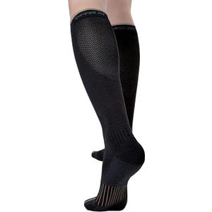 Easy On/Off Energy Compression Socks (Small-Medium, Black)