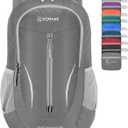 ZOMAKE Ultra Lightweight Packable Backpack 25L, Foldable Hiking Backpacks Water Resistant Small Folding Daypack for Travel(Dusty grey)