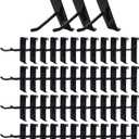 Gridwall Hooks 2 Inch,50PC Display Hooks for Grid Wall, Heavy Duty Gridwall Hook for Grid Wall Panel, Gridwall Peg Hook,Black