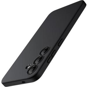 JETech Slim Fit Case for Samsung Galaxy S25 5G, Camera Lens Full Protection, Soft TPU Thin Protective Phone Cover with Matte Finish, Shockproof (Black)