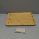 SINWANT Couch Arm Tray Table, Large Bamboo Couch Armrest Table with Phone Holder,Foldable Sofa Armrest Tray for Eating Snacks Drinks Remote Books Arm Chair