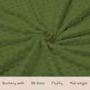 Forest Woods Animal Baby Blankets for Girls Boys 30" x 40", Green Soft Double Layer Minky Blanket with Dotted Fleece Back, Nursery Bed Receiving Quilt for Newborn Infant Toddler Shower Gift