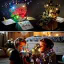 Happy 100TH Birthday Gift Card with Lights and Music, Funny 3D Pop Up Foldable Birthday Cards for Men Women Greeting Gifts for 100 Years Old Kids Boy Girl