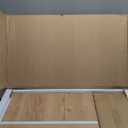 Shoe Cabinet with 2 Flip Slatted Drawers, Farmhouse Slim Shoe Organizer Rack with Golden Handles, Freestanding Hidden Entryway Storage for Hallway, Natural Oak