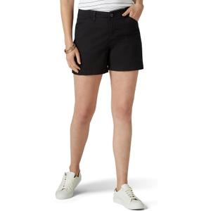 Lee Women's Legendary 5" Chino Short (Black, M)