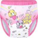 Littleforbig Soft Silky Underwear Comfortable Washable Reusable Adult Training Pants - Fairy Littles in Dreamland Design, M (Pink)