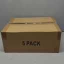 SNSLXH 5 Pack Stackable Closet Storage Basket, Multifunctional & Foldable Closet Organizer for Bathroom Kitchen Laundry Room Wardrobe Storage, Space-Saving Clothes Storage Drawer Organizer, White