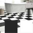 20-Pack 20 Sq.Ft Peel and Stick Floor Tiles Vinyl Matte Pattern Flooring, 12 x 12 Self Adhesive Vinyl Flooring DIY for Renter Kitchen, Bathroom, Laundry, Pure Black&Pure White