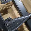 Greaton, Advanced Bed Frame with Wheels | Single Angle Iron Center Support, Re-Rolled Rail Steel, Locking Wheels on Rug Rollers, Double Riveted 6 Steel Legs, Fits (Queen, King, California King)