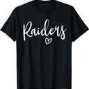 Raiders High School Raiders Sports Team Women's Raiders T-Shirt 2XL Black