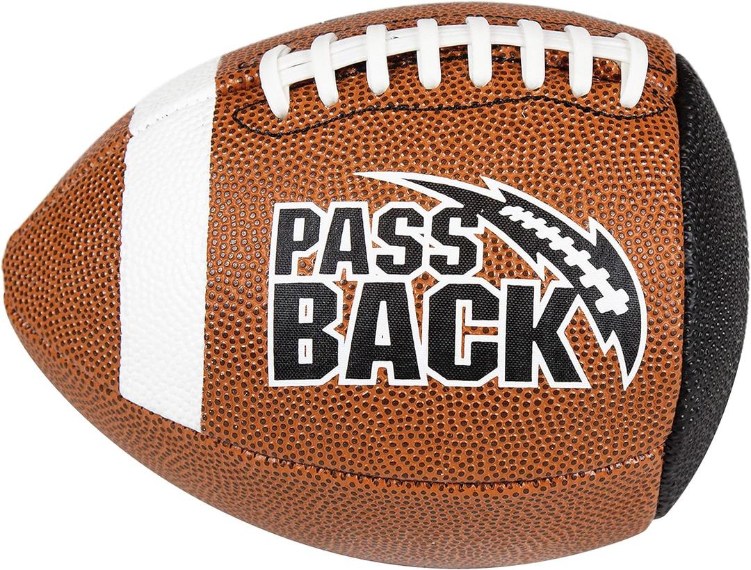 Passback Junior Composite Football, Ages 9-13, Youth Training Football, (Ships Deflated)