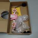 Baby Bouncer Toy Bar Wooden Compatible with Baby Bjorn Bouncers, Bouncer Toy Attachment, Tight and Secure Fit, So Fun to Watch, Touch and Spin for Babies All Ages (Pink Rainbow)