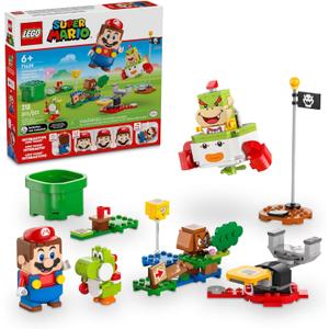 LEGO Super Mario Adventures with Interactive Mario, Bowser Jr.s Clown Car Playset Vehicle, Yoshi Toy & Playset, Nintendo Toy Gift for Boys, Girls and Gamers Ages 6 and Up, 71439
