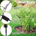 VICAMB 2 Pack Large Peony Cages and Supports,23.2" H X 13.4" D Metal Peony Support Rings,Tall Plant Support Garden Stakes for Outdoor Plants and Other Flopping Flowers