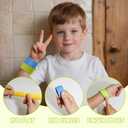 Fidget Toys Slap Bracelets, 6 Pack Textured Sensory Toys for Kids with Autism, Wearable Fidgets for Classroom Prizes & Calm Down Corner