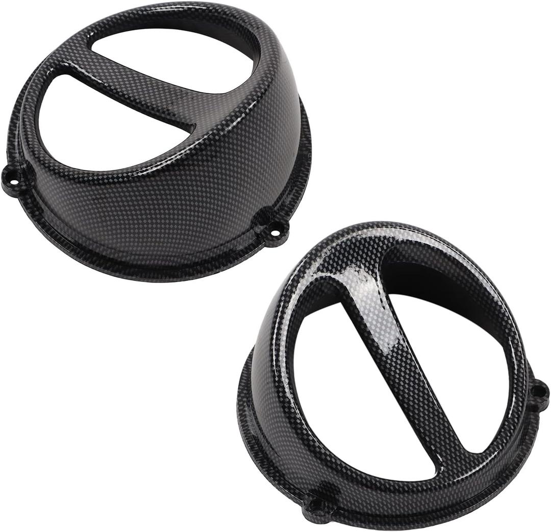 Motorcycle Air Scoop Cover, Motorcycle Engine Cooling Fan Cover Air Scoop Carbon Fiber Replacement for GY6 152QMI 157QMJ