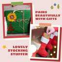 3 x Christian Christmas Ornaments - Religious Christmas Ornaments for Women - Christian Gifts for Women - Religious Bible Verse Jesus Inspirational Faith Ornament for Tree - Acrylic Ornament