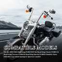 14" Handlebar for Harley 2007-2013 Softail/Dyna/Sportster, Chrome
1 1/2" Fat Meathook Ape Hangers Bar Pre-wired with CAN-Bus and Turn Signal Wire Harness