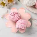 Healvian Daisy Disposable Paper Plates 7 Inch 40 Pack Flower Shaped Plates for Birthday Party Picnic Baby Shower and Family Gatherings